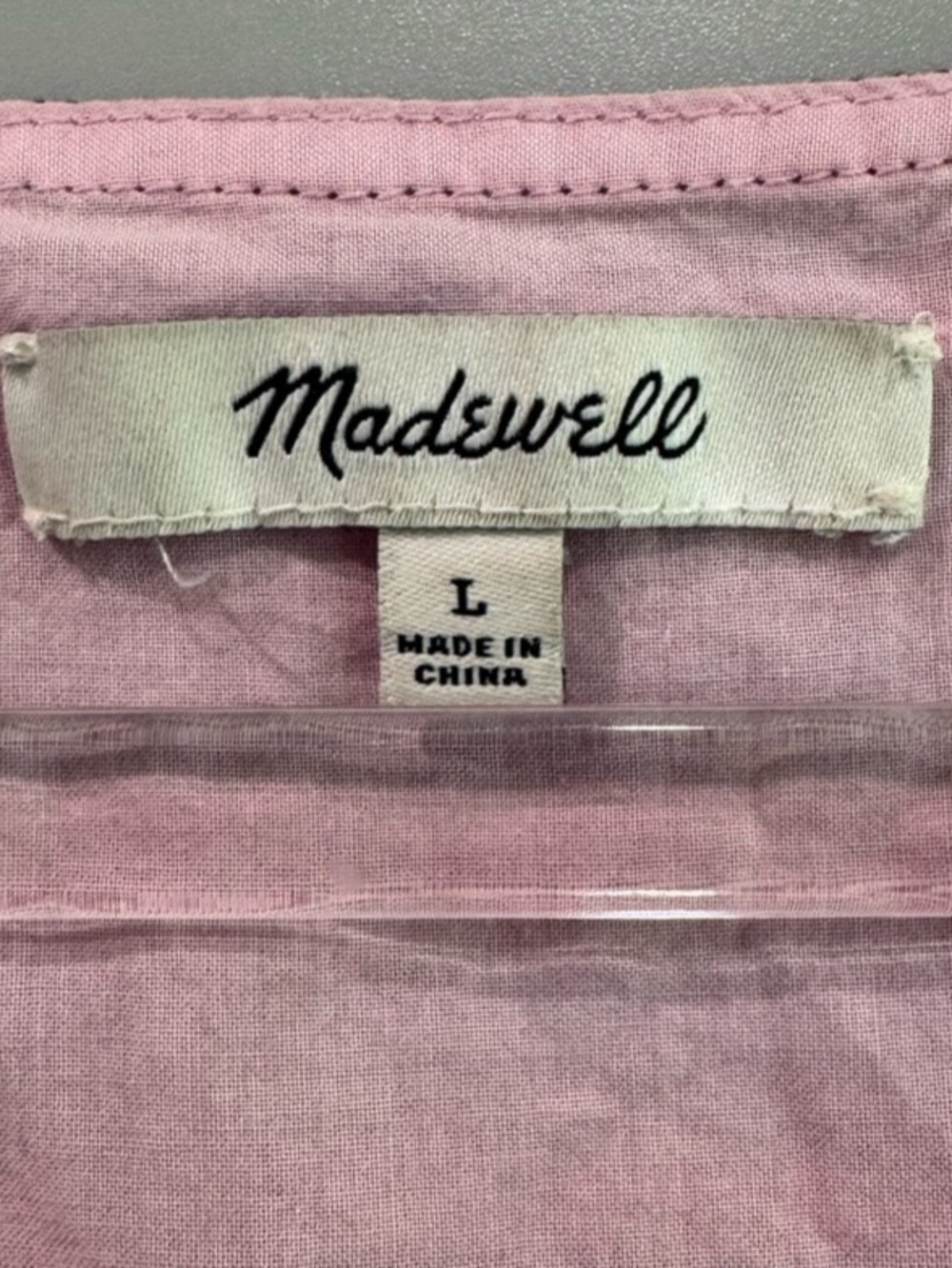 Madewell Scoopneck Tank Dress in Rainbow Stripe Pink & Blue Large - Picture 3 of 3